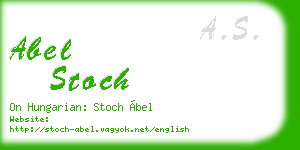 abel stoch business card